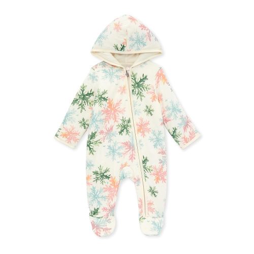 Burt's Bees Baby baby-girls Infant Bunting Jumpsuit, 100% Organic Cotton One-piece Long Sleeve Outfit Coverall