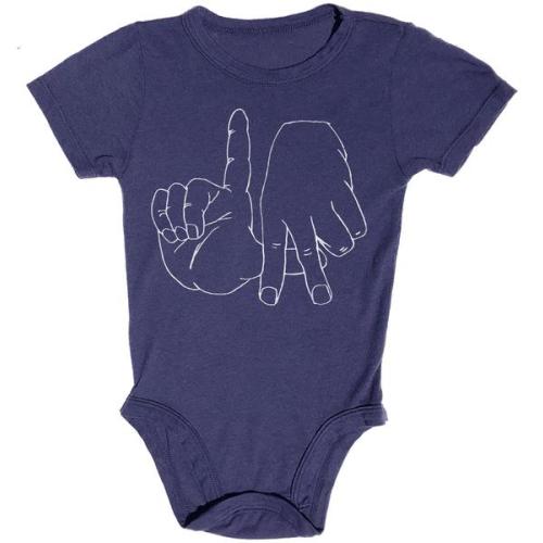 Los Angeles Short Sleeve Simple Onesie Indigo – Rowdy Sprout