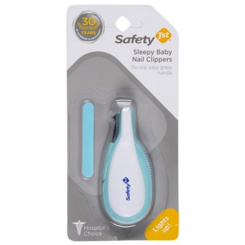 Safety 1st Sleepy Baby Nail Clippers With Emery Board, Arctic