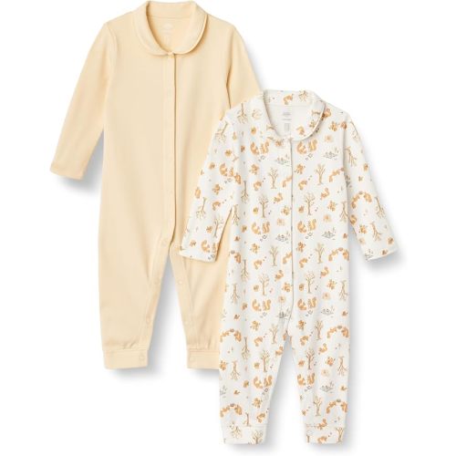 Amazon Essentials x Sofia Grainge Unisex Babies' Cotton Footless Sleepsuit