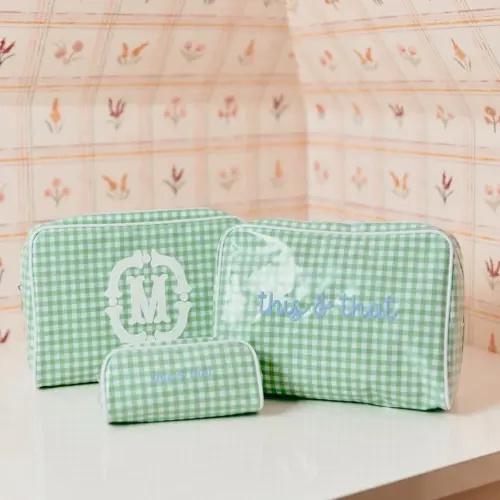 Weezie Patterned Toiletry Bag Trio (3 pieces)