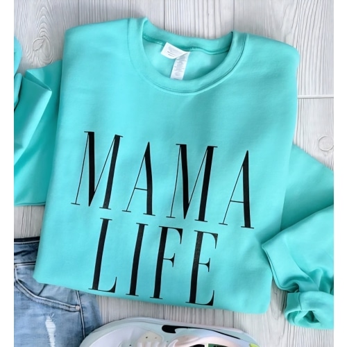 MAMA LIFE • Mint Pullover – River Babe Threads