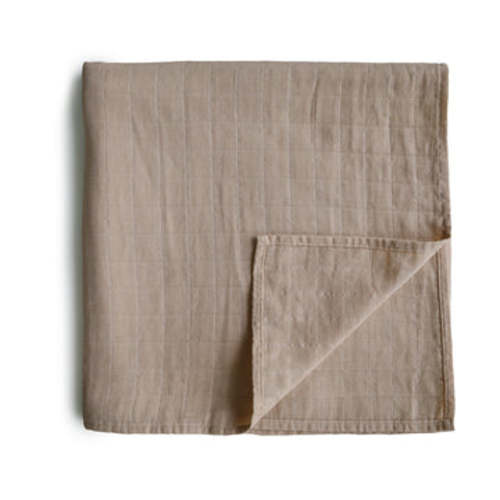 Organic Cotton Mushie Baby Muslin Swaddle Blanket