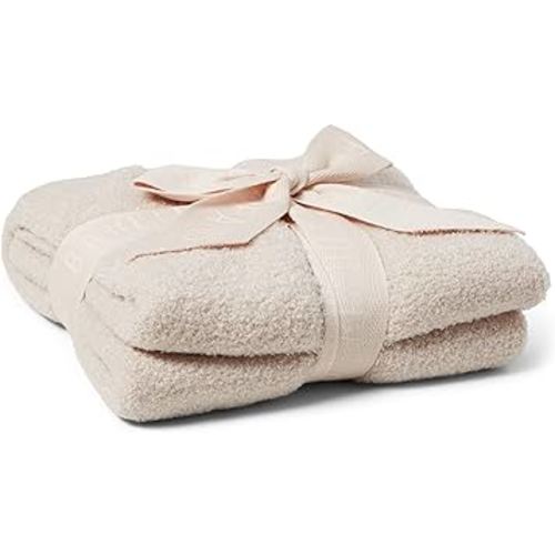 Barefoot Dreams CozyChic Lite Baby Receiving Blanket, Chai, 30"x30"
