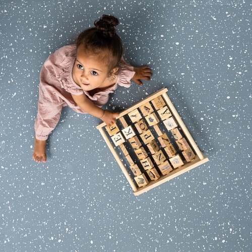 Terrazzo Foam Play Mat – Misty Blue | Copenhagen Kid