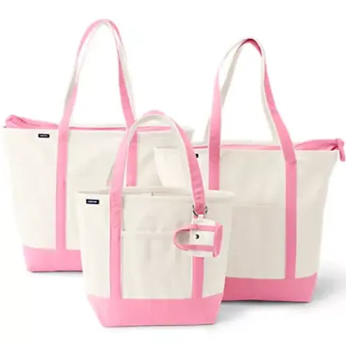 4 Pack Canvas Pocket Tote Bundle | Lands' End
