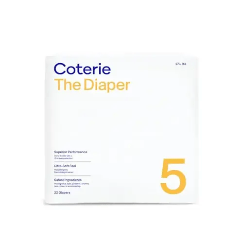 Coterie Size 5 Diapers, 22 Ct