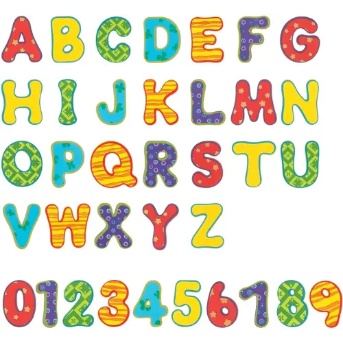 Nuby Floating Bath Tub Alphabet and Number Set, Soft Foam Educational Waterproof Letters and Numbers Toy, 36 Pieces