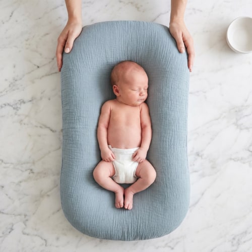 Little Manta Pastel Baby Lounger Nest