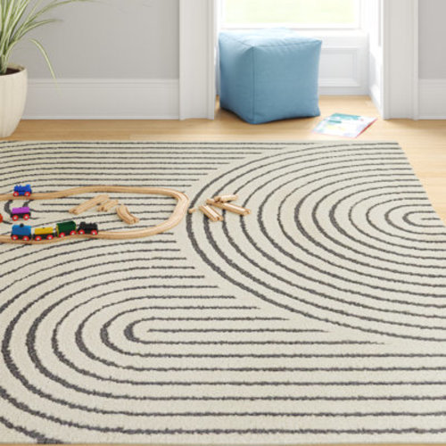 Wade Logan® Barklay Geometric Machine Woven Rug & Reviews | Wayfair