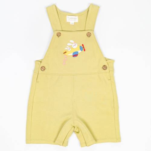 Up And Away Interlock Romper - Bamboo Green