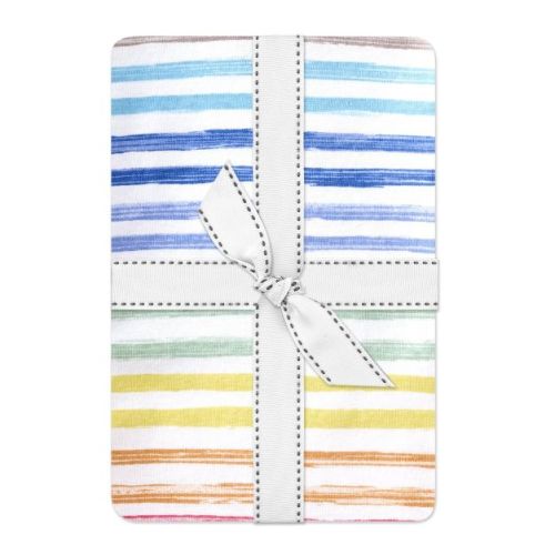Butterblu FRANKIE Fitted Crib Sheet Sunny Blue Rainbow One Size
