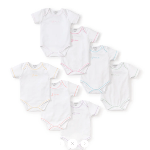 Days of the Week Girls Bodysuit Set