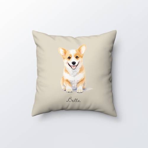 Custom pet pillow, dog pillow from photo, pet memorial, cat pillow, dog portrait pillow, personalized gift pet lover, pet loss gift