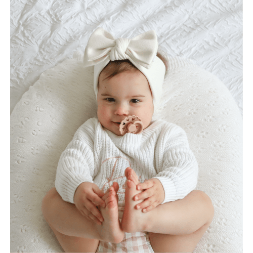 Knit Topknot | Vanilla