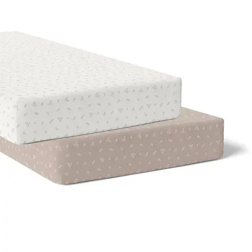 Bubba Blue 2 Pack Fitted Sheet Cot Organic Chestnut | Baby Bunting AU
