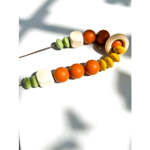 Silicone and Wood Necklaces for Women | Lightweight Minimalist Jewelry | Handmade Boho Necklaces