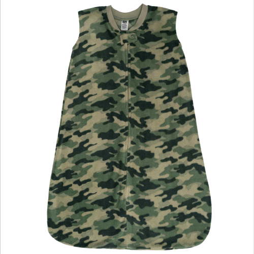 Hudson Baby Infant Boys Fleece Sleeping Bag, Sack, Blanket, Camo, 6-12 Months