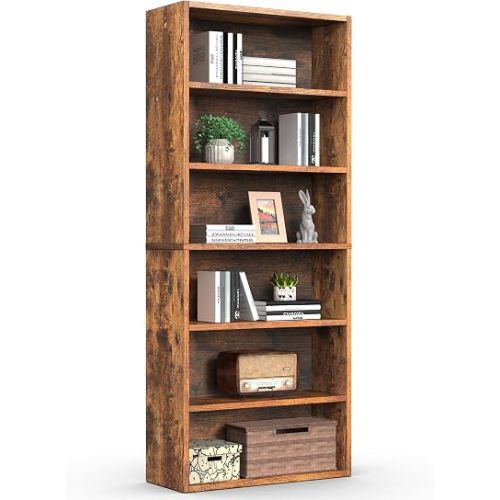 Sweetcrispy Tall Bookshelf, Book Shelf, Storage Organizer