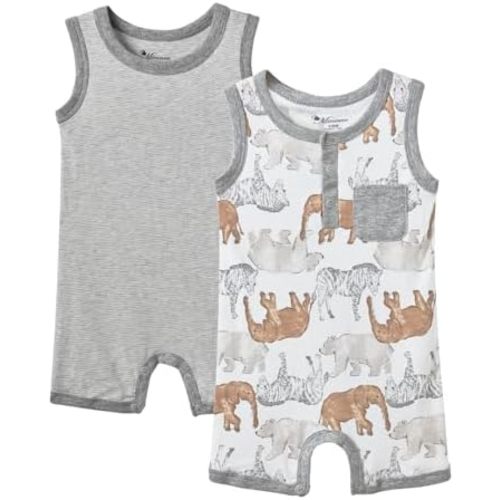 Baby Infant Boys Girl Sleeveless One-Piece Vest Rompers Tank Top Jumpsuit Toddler Cotton Outfits
