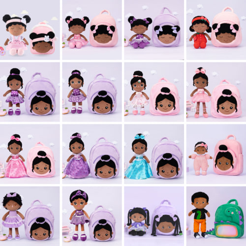 Black Baby Ballerina Girl Soft Body Fabric Personalized Buddies For Newborn Girls – Ifrodoll