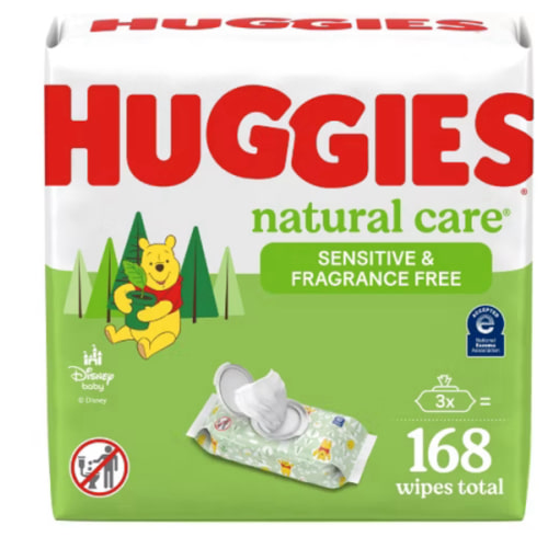 "huggies natural care wipes"
