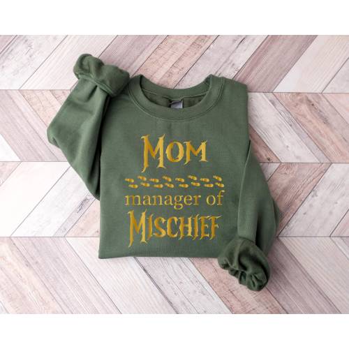 Funny Mom Shirt,Manager Of Mischief Shirt,Potter Mom Shirt,Wizard Mom Shirt,Magical Mom Shirt,Fantastic Mom Tee,Christmas Gift,Pottery Mom