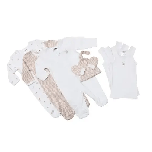 4Baby 8 Piece Set Newborn Bunny White | Baby Bunting AU
