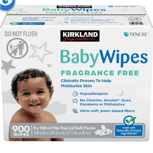 Kirkland Signature Baby Wipes Fragrance Free