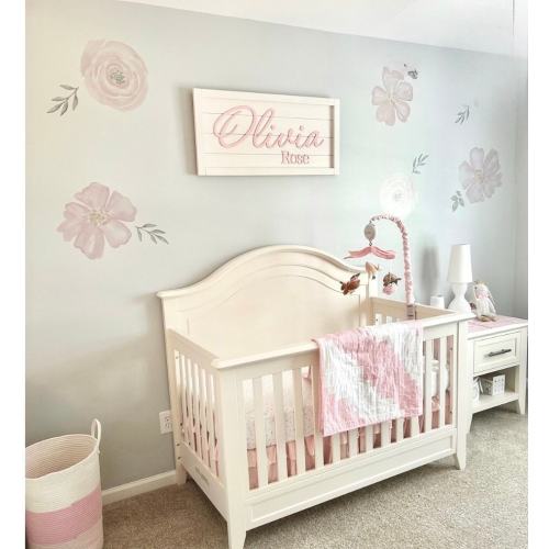 Custom Girl Nursery Name Sign, Nursery Decor Girl, 3D Baby Name Sign Boy, Nursery Wall Decor, Baby Room Name Sign, Girl Nursery Name Sign