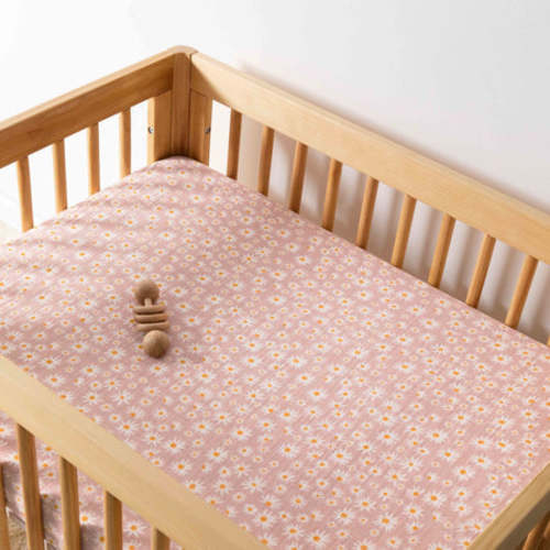 All-Stages Midi Crib Sheet in GOTS Certified Organic Muslin Cotton
