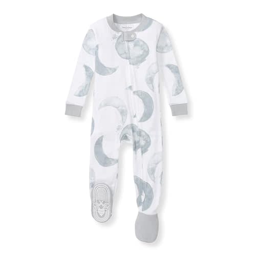 Burt's Bees Baby baby-boys Sleeper Pjs, 100% Organic Cotton, One-piece Footie, Zip Up Jumpsuit, Snug Fit Pajamas
