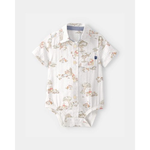 Baby Boy Disney© Winnie the Pooh Button-Down Bodysuit - White - OshKosh B'gosh | Carter's