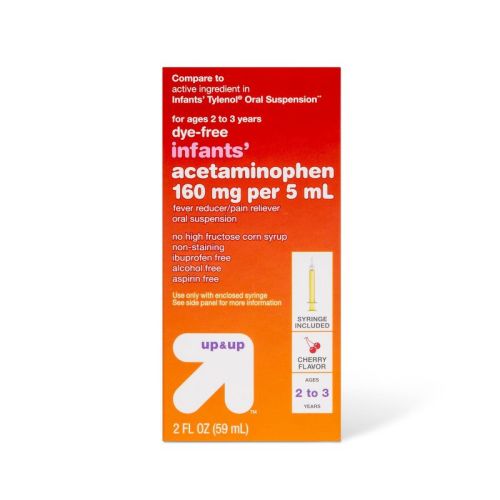 Acetaminophen Dye Free Infant Pain Reliever Liquid - Cherry - 2 fl oz - up&up™