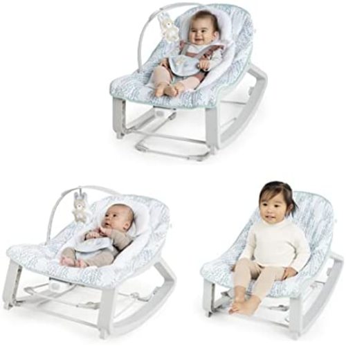 Ingenuity Keep Cozy 3-in-1 Grow with Me Vibrating Baby Bouncer Seat & Infant to Toddler Rocker - Spruce, Newborn and up