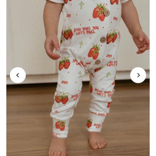 Jesus Loves You Berry Much Strawberry Jumpsuit – OUR HOUSE ABOVE
