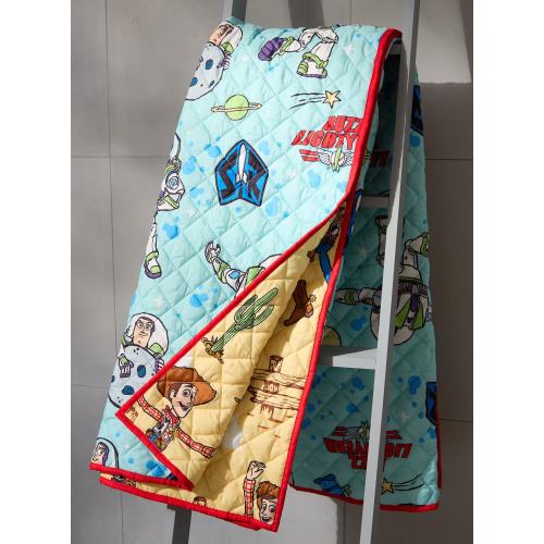Disney Pixar Toy Story Buzz & Woody Reversible Retro Quilt - BoxLunch Exclusive