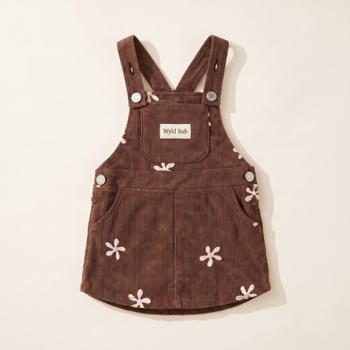 Flower Corduroy Dress