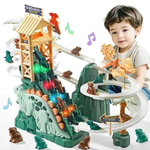 Dinosaur climbing slide toys, adventure slide toys with stairs, - TikTok Shop