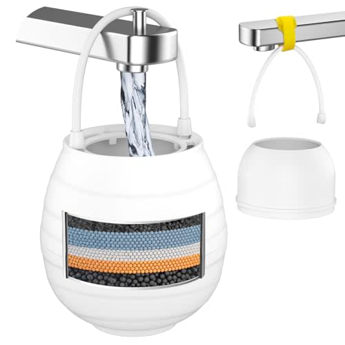 Bath Water Filter for Tub Faucet with Overflow, 5000 Gallons Filtration|Removes Chlorine, Fluoride & Contaminants|Hard Water Softener|Protects Skin, Hair & Nails|BPA Free & Easy Install (Pro Edition)