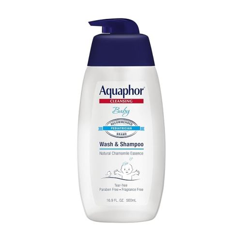 Aquaphor Baby Wash & Shampoo Fragrance Free - 16.9 oz, Pack of 5