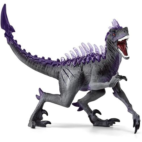 Schleich Eldrador Creatures - 7" Shadow Raptor Dinosaur Figurine - Fantasy Dino Toy for Boys and Girls for Imaginative Play - Beast Animal Figure - Cool Monster Toys for Kids Ages 7+ | 70154