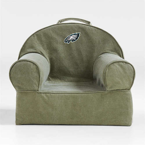 NFL Philadelphia Eagles Small Cyprus Green Organic Cotton Kids Lounge Nod Chair