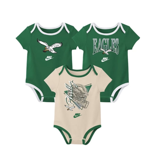 Philadelphia Eagles Nike Baby KELLY Rewind Romper Set - 13263685