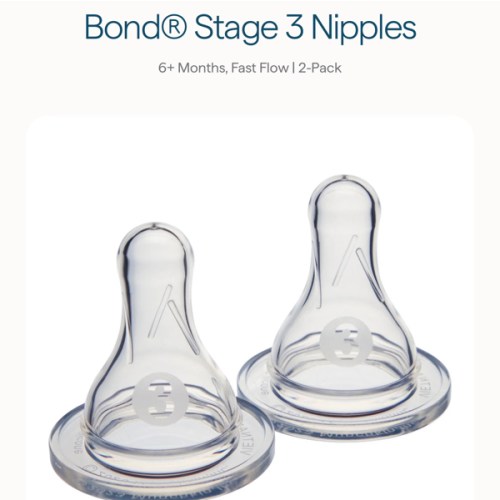 Bond® Bottle Nipples, 2-Pack | Munchkin