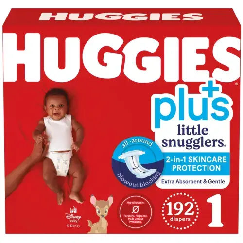Huggies Little Snugglers Plus Diapers Size 1, 192-count | Costco