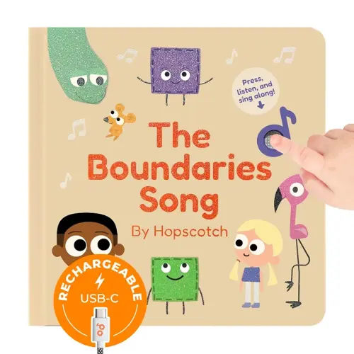Cali's Books The Boundaries Song by Hopscotch - Feelings Musical Book for Toddlers 1-3 Years Old, Music Books for Kids Emotion, Singing Toy for Children Girls, Baby Sound Toys for Toddler Boys