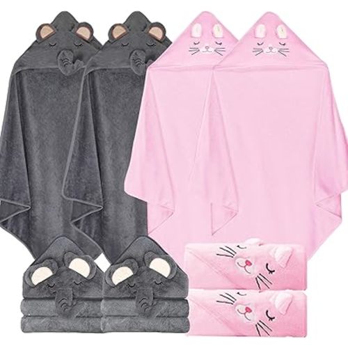 xpertwarm Soft Toddler Bath Towels, Hooded Baby Towel with Hood, Baby Towels with Hood for Newborn Toddler, Ultra-Absorbent Hooded Baby Towels
