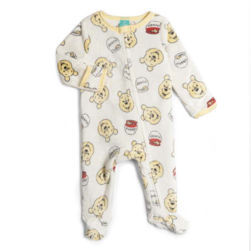 Disney Winnie the Pooh Flannel Fleece Zip Up Woobie Sleep N' Play Coverall Newborn