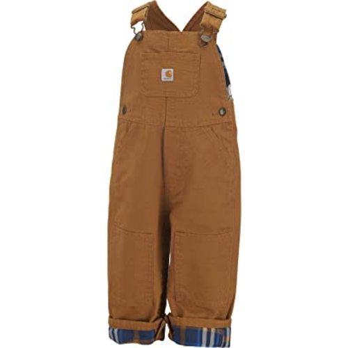 Carhartt Baby Boys' Canvas Overall Flannel Lined